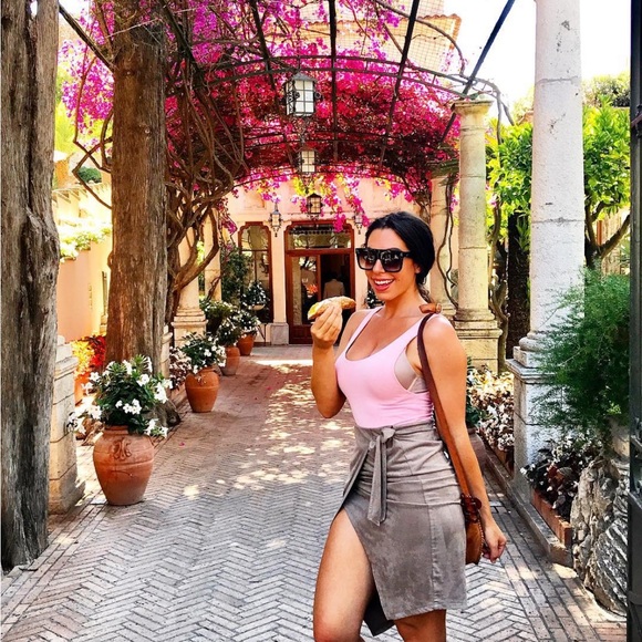 Hot Miami Styles Baby Pink High Cut Body Suit Size Small - Picture 4 of 4